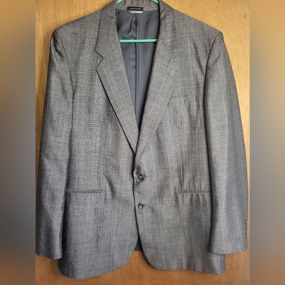 Ducatti Vintage Men's Gray Two-button Wool Blazer. 42 Regular